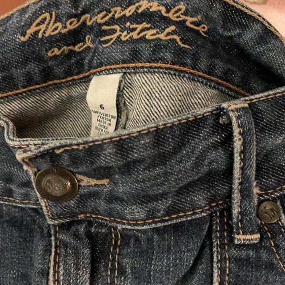 VINTAGE 2000s ABERCROMBIE & FITCH DENIM CARGO MINI SKIRT - Picture 7 of 10